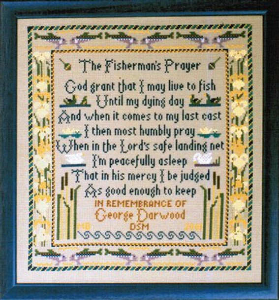 Fisherman's Prayer Stitch Count: 170 x 181 Moira Blackburn Samplers MB