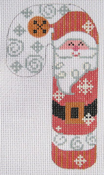 CH-38 Bell Santa Candy Cane 2 ¾ x 5 ¼ 18 Mesh Danji Designs CH Designs