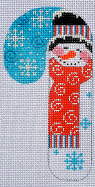 CH-109 Striped Hat Snowman Candy Cane 2 ¾ x 5 ¼ 18Mesh Danji Designs CH Designs