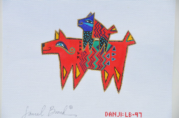 LB-97 Perros Rojos (Red Dog) 6 x 5 18 Mesh LAUREL BURCH