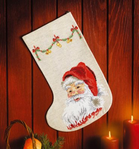 413250 Permin Merry Santa Claus Stocking