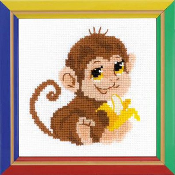 RLHB161 Riolis Cross Stitch Kit Monkey