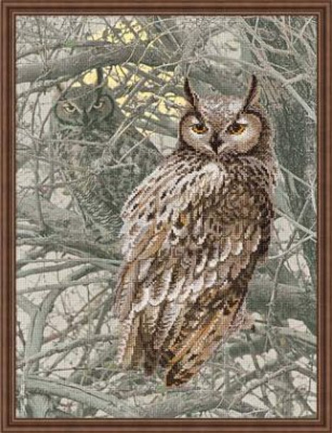 RLPT0038 Riolis Cross Stitch Kit Eagle Owl