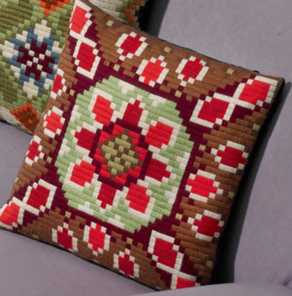 833199 Permin Gobelin Twist Pillow - Geometric