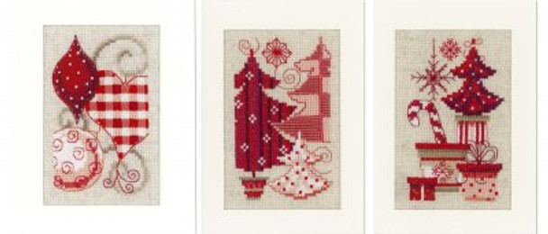 PNV146572 Vervaco Kit Christmas Motifs  (3 designs)