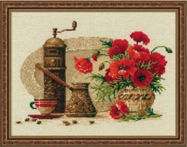 RL1121 Riolis Cross Stitch Kit Coffee