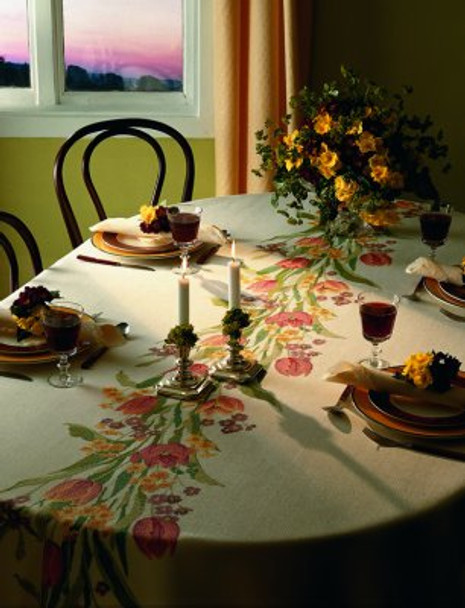 77122003 Eva Rosenstand Red Tulips Tablecloth