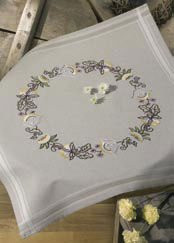 271811 Permin Kit Flowers Tablecloth