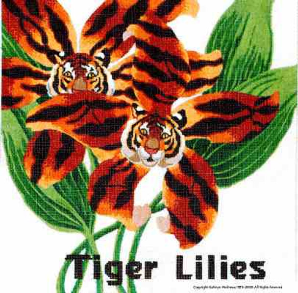 M-236 Tiger Lilies 14 x 14 13 Mesh Shorebird Studio