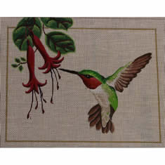 M-400 Ruby Throated Hummingbird 10 x  8 18 Mesh Shorebird Studio