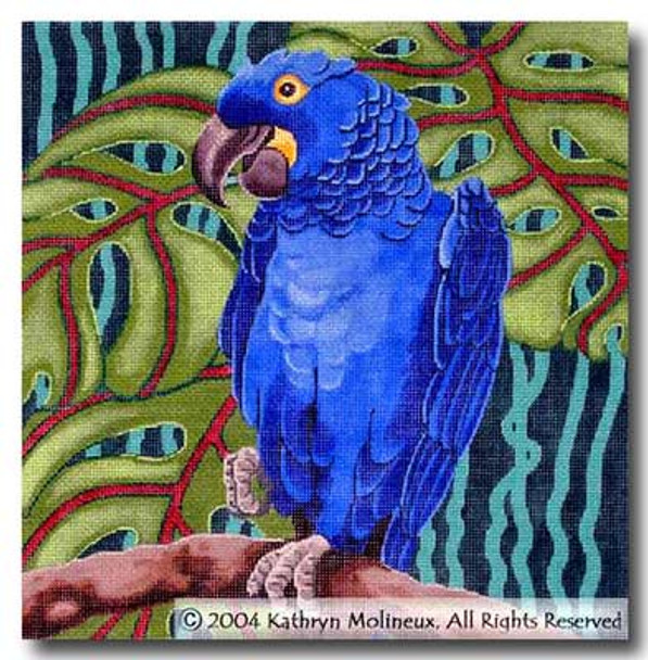 M-359 Hyacinth Macaw 13 x 13 13 Mesh Shorebird Studio