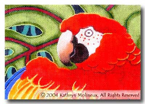 M-343 Scarlet Macaw 7 x 5 18 Mesh Shorebird Studio