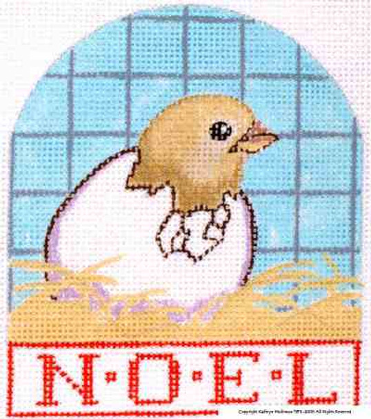 SB-140 Baby Chick Ornament 3 x 4 18 Mesh Shorebird Studio