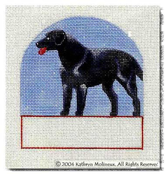 P-204 Black Labrador 5 x 5 18 Mesh Shorebird Studio