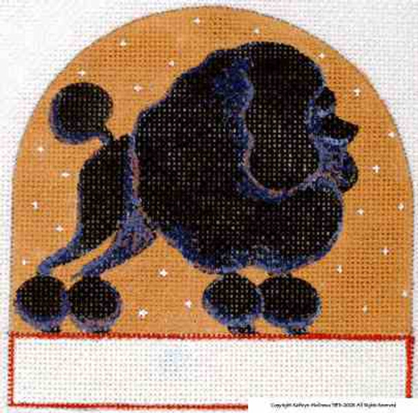 P-213 Black Poodle 5 x 5 18 Mesh Shorebird Studio