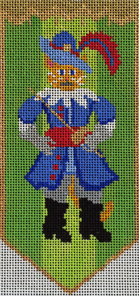 F3734 Puss In Boots 3 x 6 1/2" 18 ct. Fiori Designs 