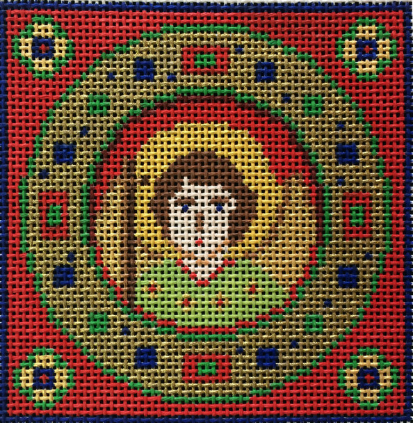 F3714 Red Angel (Square) 4 x 4" 16 ct.  Fiori Designs 