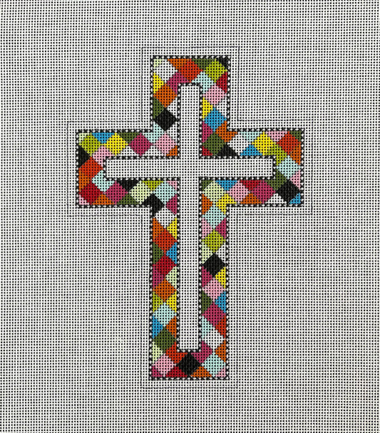 Religious + Faith IF255 Cross 5 x 6.5 18 Mesh Colors of Praise Religious + Faith IF255 Cross 5 x 6.5 18 Mesh Colors of Praise