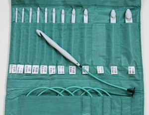 Denise in a Della Q for Crochet Seafoam with Teal cords