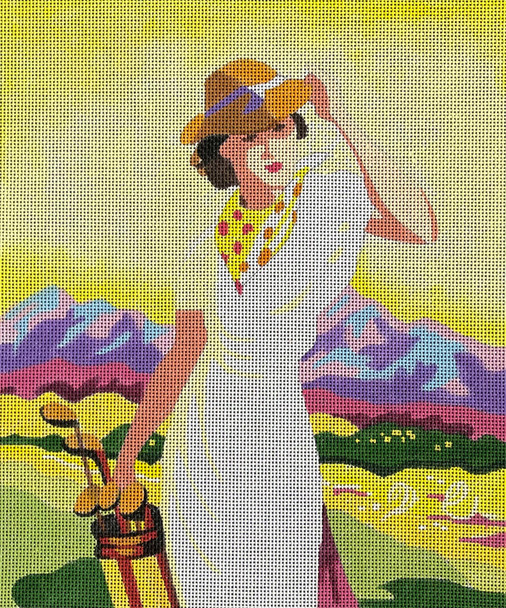 People PE171 Vintage Golf Lady 11x13 13 Mesh Colors of Praise