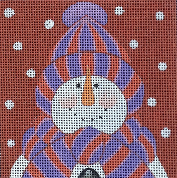 Maggie & Co. M-1774  Bundled Snowman 3 © Stephanie Stouffer 4 x 4" 18M	 