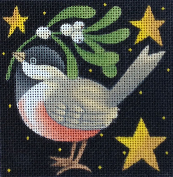 Maggie & Co. M-1779 Holiday Chickadee © Stephanie Stouffer 4 x 4" 18M