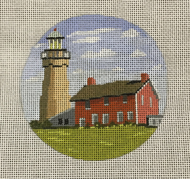 7122 Fairport Harbor Light OH 4 x 4 18 Mesh Purple Palm Designs