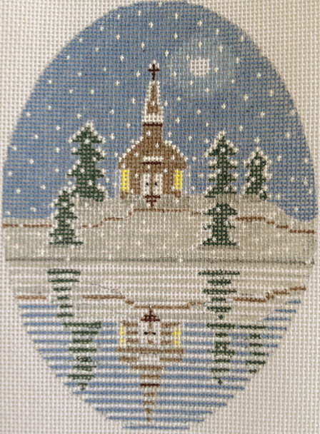 3302 Church Reflection 4 x 6 18 Mesh Purple Palm Designs