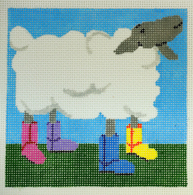 WWCO1617* Mismatched Boots 6 x 6 13 Mesh Waterweave