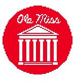 BT165 Ole Miss Lyceum Round 4" 18 Mesh Kathy Schenkel Designs