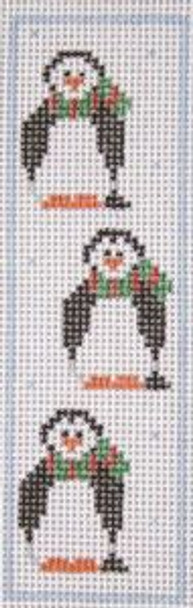 BK144 Penguins Kathy Schenkel Designs  1.5 x 4.25 18 Mesh