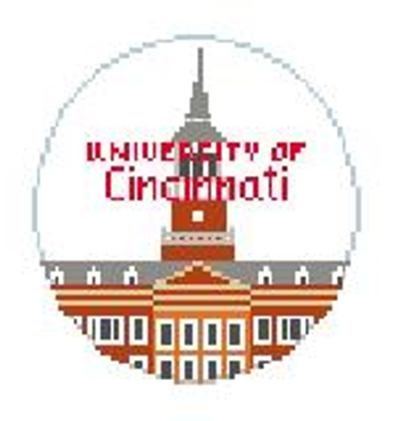 BT238 U of Cincinnati Kathy Schenkel Designs  4" Diameter 18 Mesh