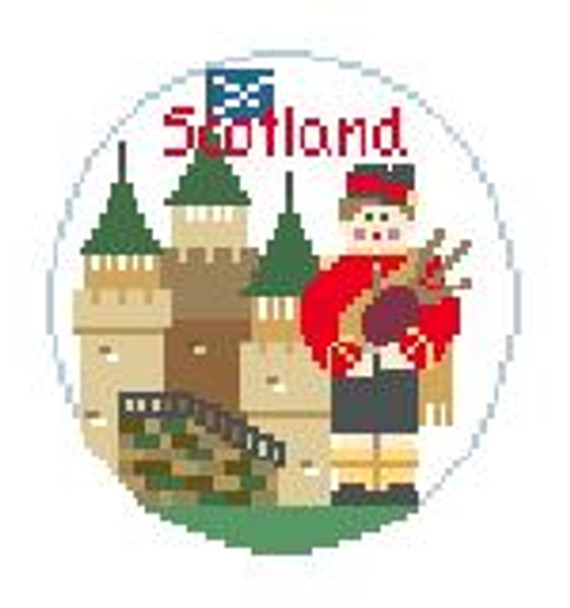 BT615 Scotland Kathy Schenkel Designs  4" diameter 18 Mesh