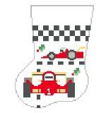 CM140 Race Car Sock 4 x 5.5 18 Mesh Kathy Schenkel Designs