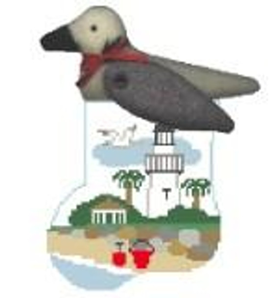 CM430 St. Simons Lighthouse w/Seagull Kathy Schenkel Designs