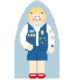 CO115D Daisy Scout Kathy Schenkel Designs 3 x 5