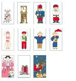 CO974 Tiny Grandfather Clock Only Kathy Schenkel Designs 1.75 x 3