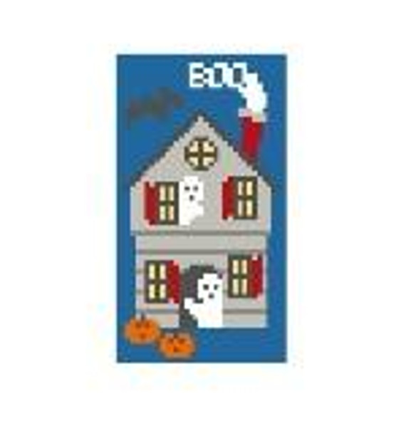 CO894 Tiny Haunted House 1.5 x 3 18 Count  Kathy Schenkel Designs