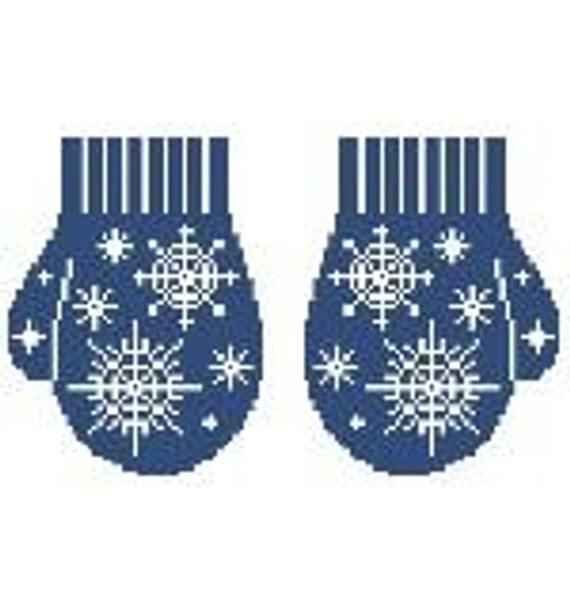 CO634 Snowflake Mittens 7 x 3.75 Kathy Schenkel Designs