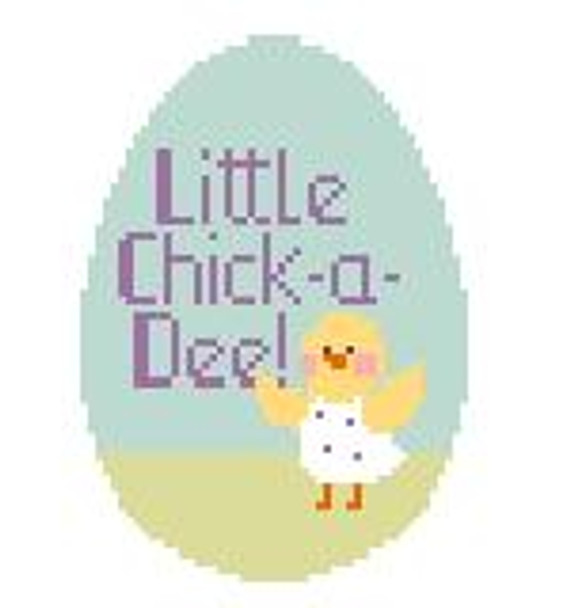 EO825 Little Chick-a-Dee! Egg 3 x 4 18 Mesh Kathy Schenkel Designs