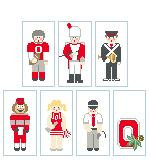 CO1046 OSU Drum Major 1.5 x 3 18 Mesh Kathy Schenkel Designs