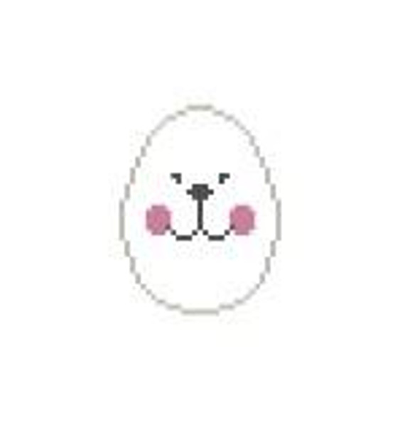 EO110 Bunny Face Egg 1.75 x 2 18 Mesh Kathy Schenkel Designs