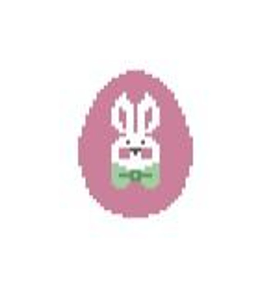 EO102 Bunny Face/Pink Egg 1.75 x 2 18 Mesh Kathy Schenkel Designs