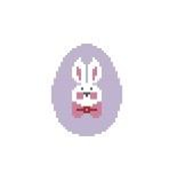 EO100 Bunny Face/Periwinkle Egg 1.75 x 2 18 Mesh Kathy Schenkel Designs