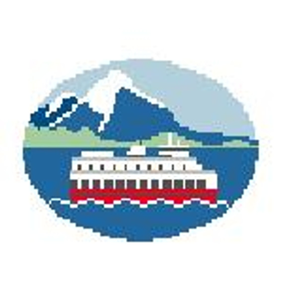 MO138 Seattle Ferry Oval Kathy Schenkel Designs 4.5 x 3.25