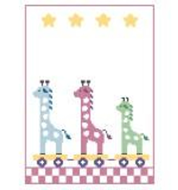 PT153 Giraffes for Girl Baby, SGKathy Schenkel Designs 5.25 x 7
