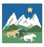 PW139 Wild Horses Pillow Kathy Schenkel Designs 13ct 8 x 8