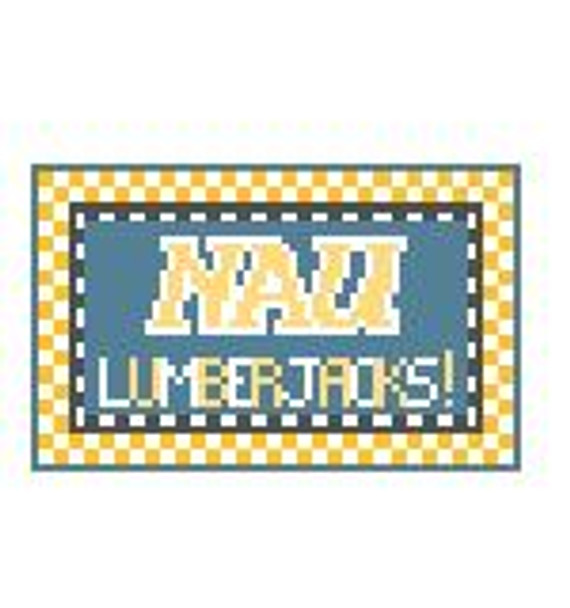 TL262A N Arizona U Lumberjacks! 3.5 x 2 18 Mesh Kathy Schenkel Designs