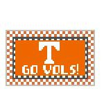 TL236 U of Tennessee Go Vols! 3.5 x 2 18 Mesh Kathy Schenkel Designs