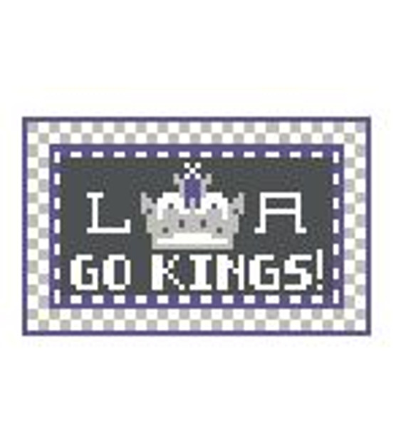 TL215B LA Go Kings! 3.5 x 2 18 Mesh Kathy Schenkel Designs